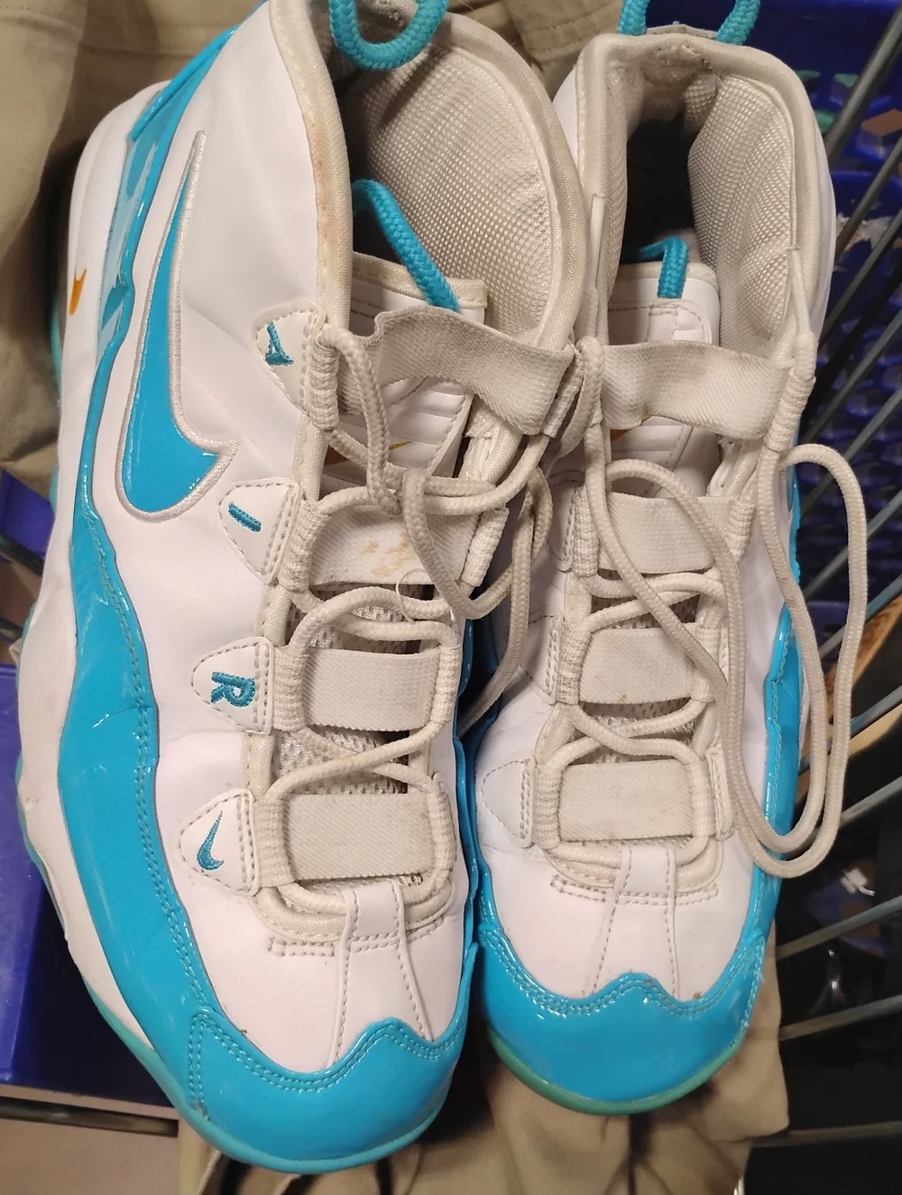 Nike Air Zoom Uptempo Orlando Magic Laced Up Blue Fury Men SZ:10 ShoesCK0892-100